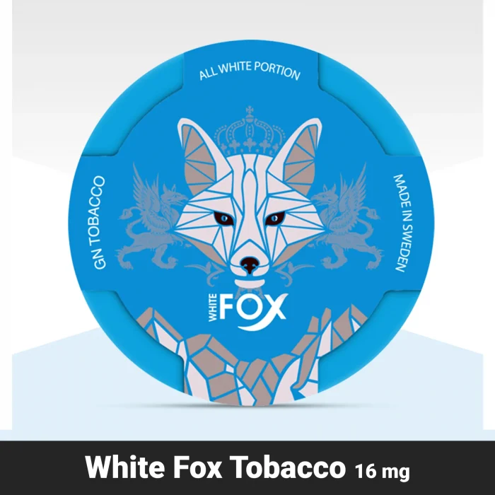 White Fox Tobacco Nicotine Pouches 16mg