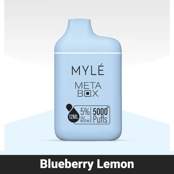 Myle Meta Box Blueberry Lemon Disposable Device