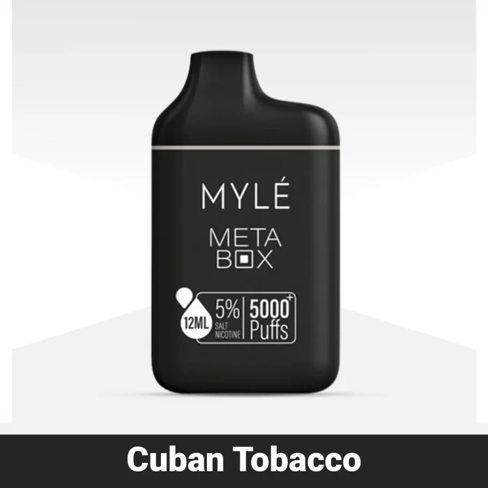 Myle Meta Box Cuban Tobacco Disposable Device