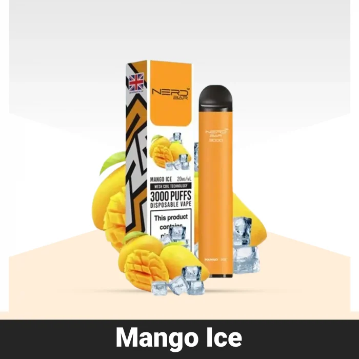 NERD BAR 3000 Puffs Mango Ice Disposable Vape in Dubai