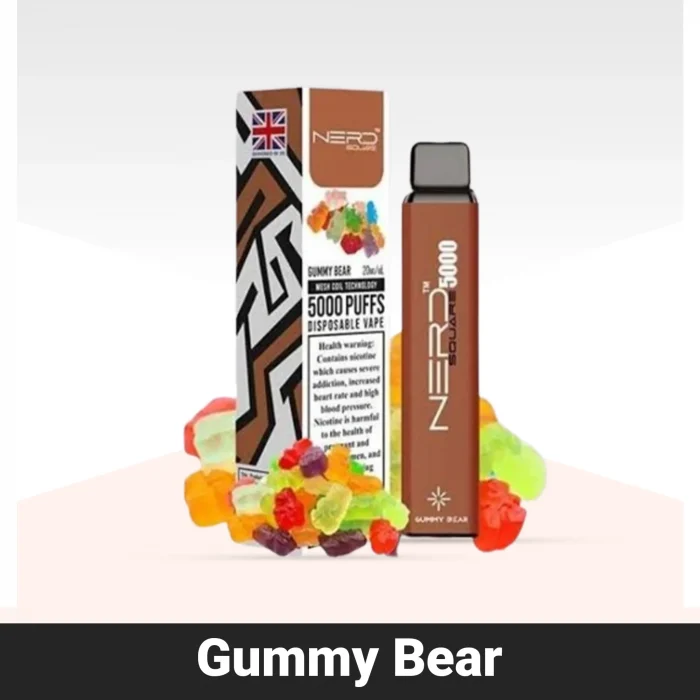 Nerd Square 5000 Gummy Bear Disposable Vape in Dubai UAE